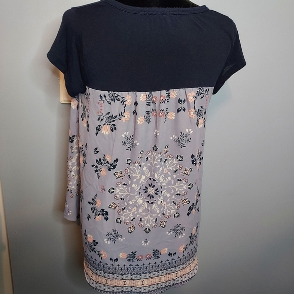 Rewind Purple Floral High-Low Juniors Size Medium Juniors - Picture 6 of 9